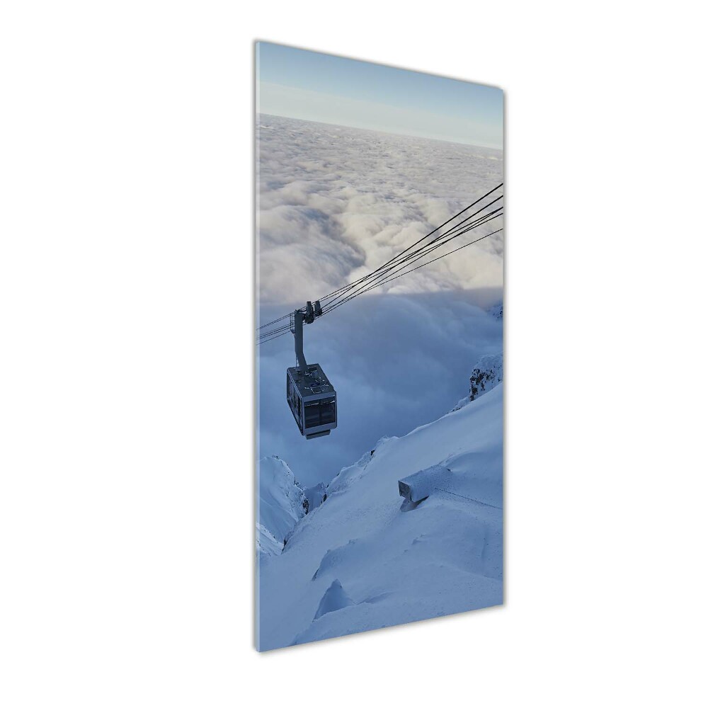 Foto obraz akryl do obýváku vertikální Lanovka