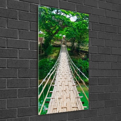 Moderní akrylový fotoobraz vertikální Visací most