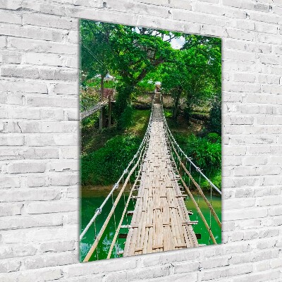 Moderní akrylový fotoobraz vertikální Visací most