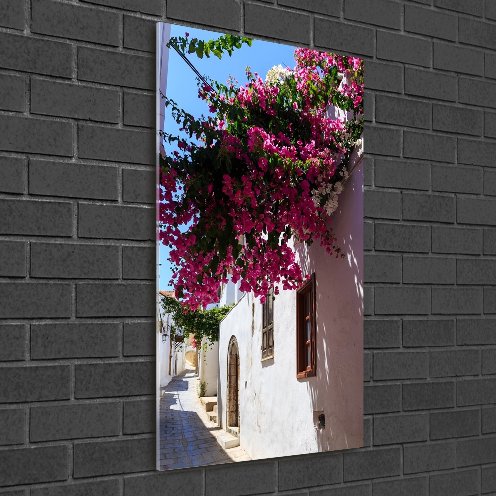 Moderní akrylový fotoobraz vertikální Rhodos Řecko
