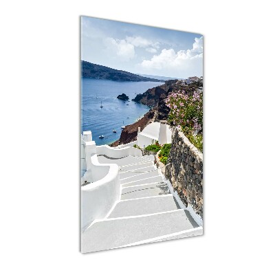 Foto obraz akrylové sklo vertikální Santorini Řecko