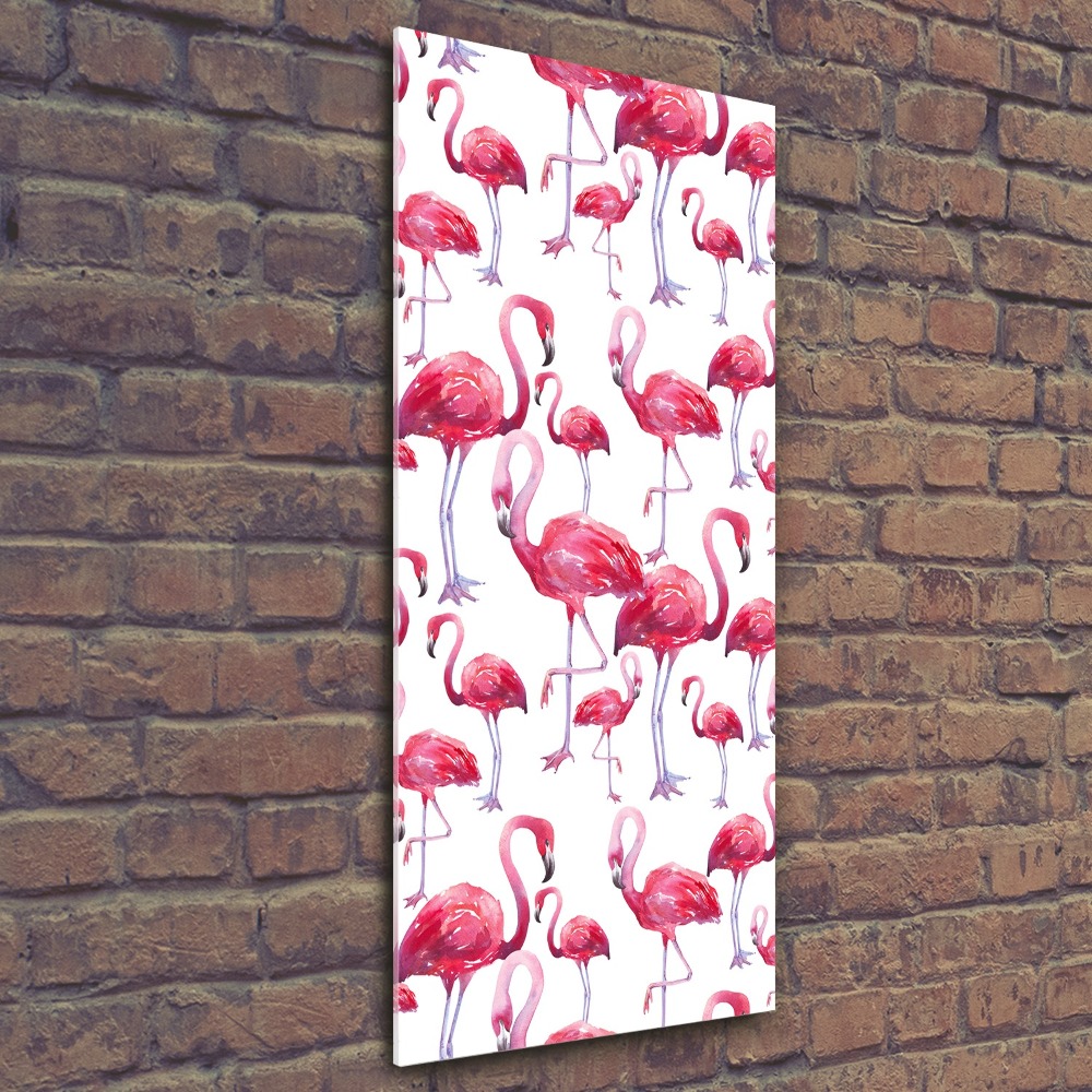 Foto obraz akrylový na stěnu vertikální Plameňáci