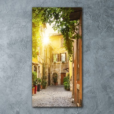 Foto obraz akrylové sklo vertikální Italské uličky