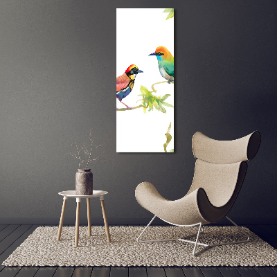 Moderní foto-obraz akryl na stěnu vertikální Ptáci