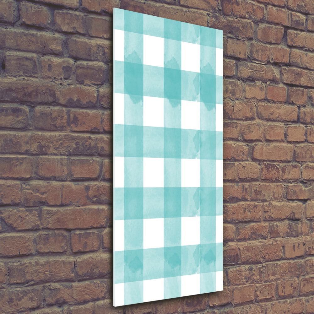 Foto obraz akrylové sklo vertikální Modrá mříž