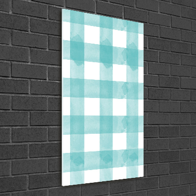 Foto obraz akrylové sklo vertikální Modrá mříž
