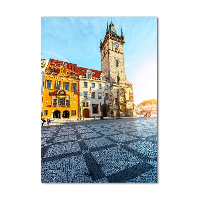 Moderní akrylový fotoobraz vertikální Praha Česká republika