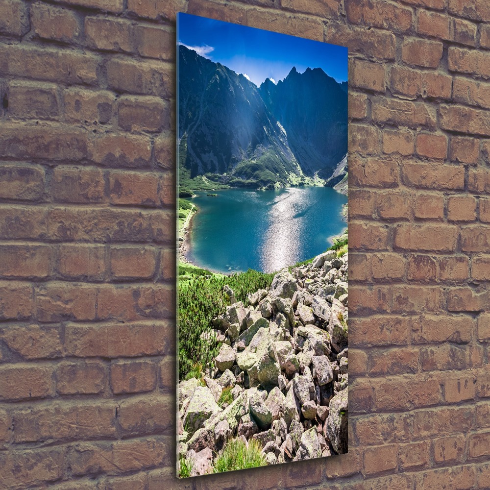 Foto obraz akrylový vertikální Černé jezero Tatry