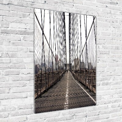 Foto obraz akrylové sklo vertikální Brooklynský most