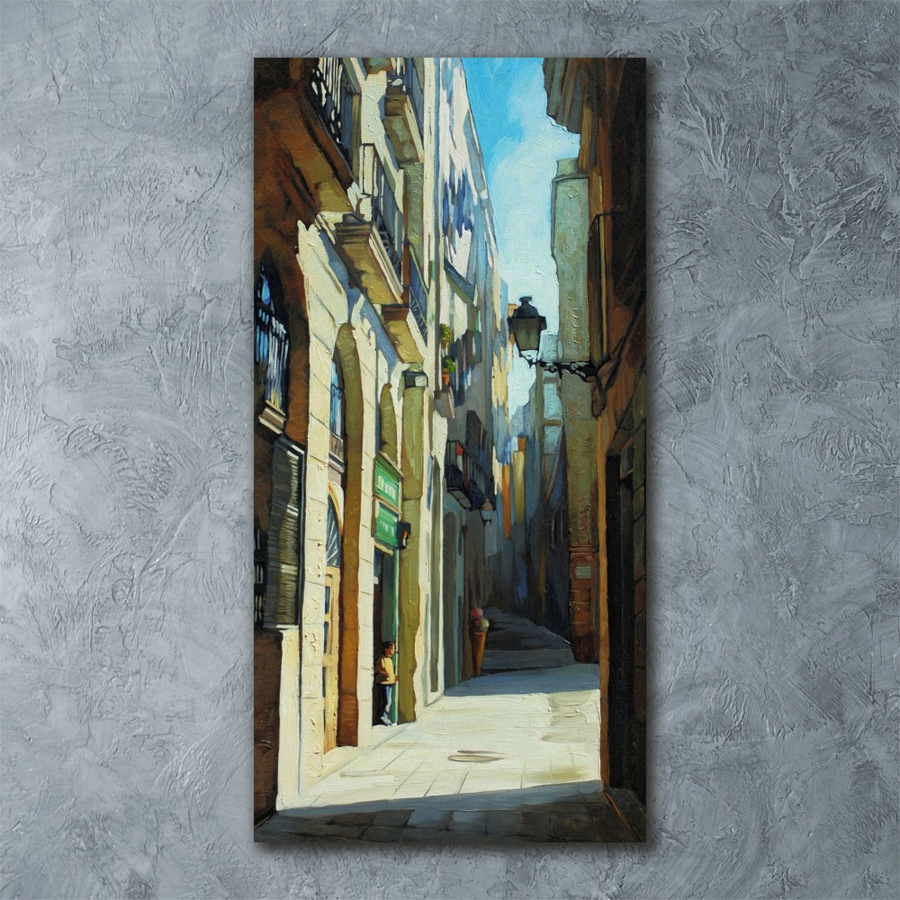 Foto obraz akrylové sklo vertikální Ulice Barcelony