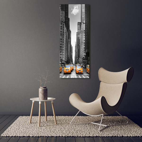Foto obraz akrylový vertikální Taxi New York