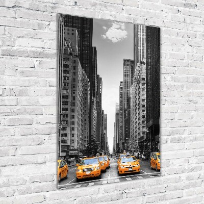 Foto obraz akrylový vertikální Taxi New York