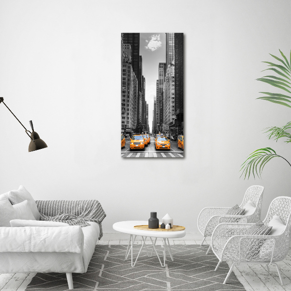 Foto obraz akrylový vertikální Taxi New York