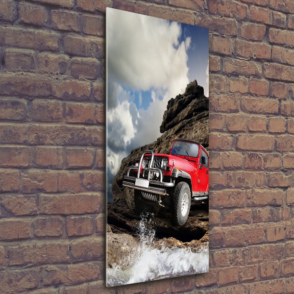 Foto obraz akrylový vertikální Terénné auto