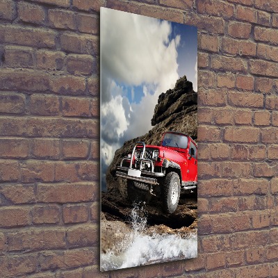 Foto obraz akrylový vertikální Terénné auto