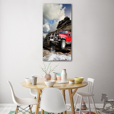 Foto obraz akrylový vertikální Terénné auto