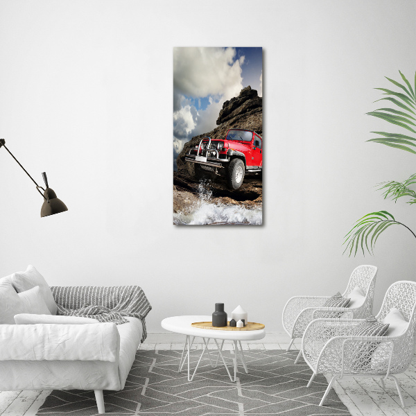 Foto obraz akrylový vertikální Terénné auto