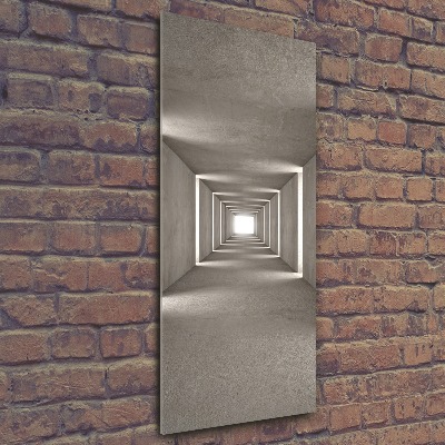 Foto obraz akryl do obýváku vertikální Betonový tunel