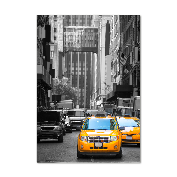 Foto obraz akrylový vertikální Taxi New York