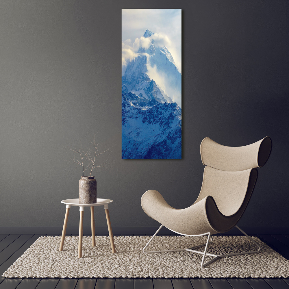 Foto obraz akrylové sklo vertikální Vrcholek hory