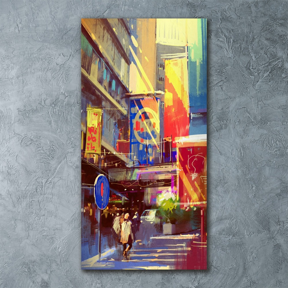 Foto obraz akrylové sklo vertikální Barevné město
