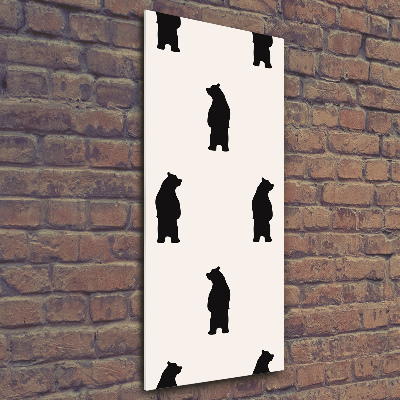 Moderní akrylový fotoobraz vertikální Medvídky