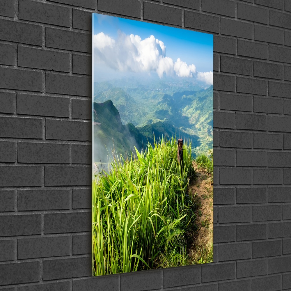 Moderní akrylový fotoobraz vertikální Horská stezka