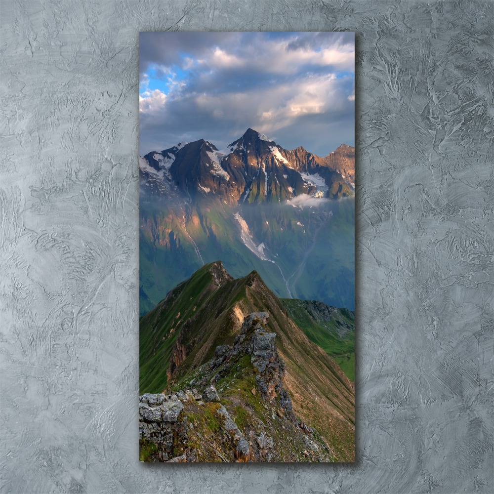Foto obraz akrylové sklo vertikální Horské vrcholy
