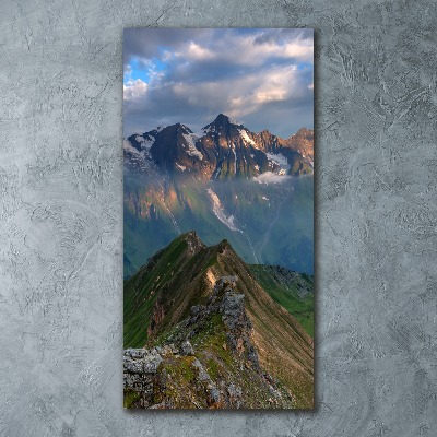 Foto obraz akrylové sklo vertikální Horské vrcholy