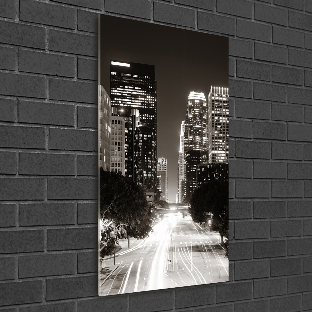 Foto obraz akrylové sklo vertikální Los Angeles noc