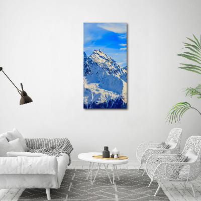 Foto obraz akrylový na stěnu vertikální Hory zima