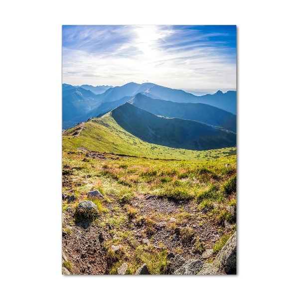 Moderní foto-obraz akryl na stěnu vertikální Tatry