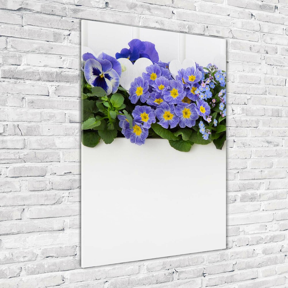 Foto obraz akrylové sklo vertikální Fialové květiny
