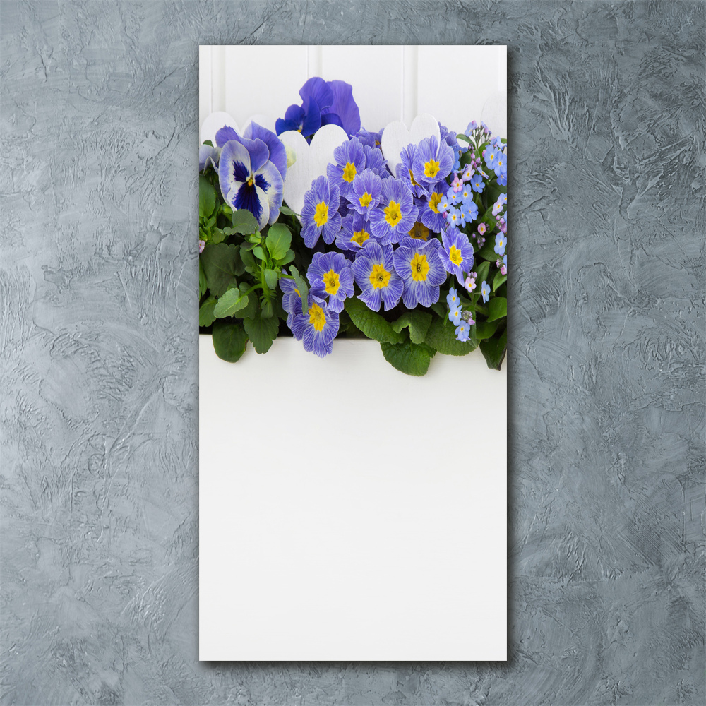 Foto obraz akrylové sklo vertikální Fialové květiny