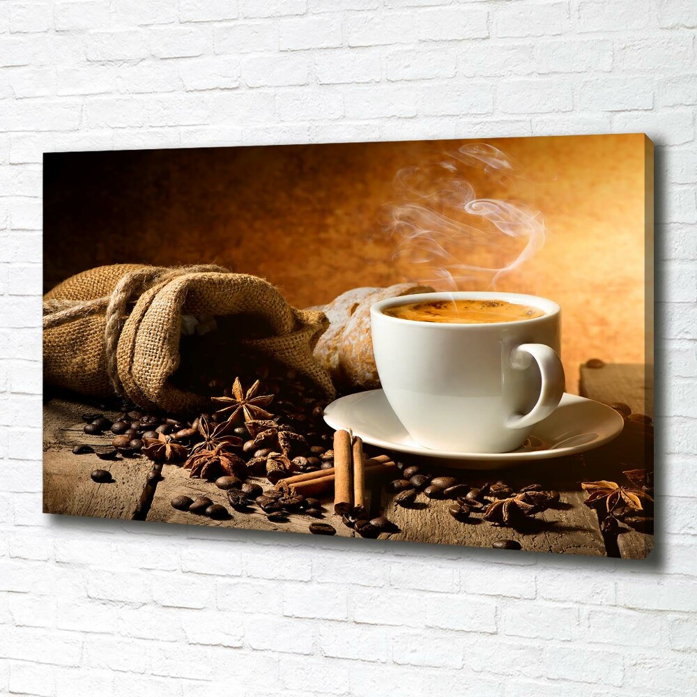 Foto obraz na plátně Káva a koření