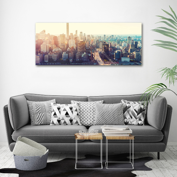 Moderní obraz canvas na rámu New York ptačí pohled