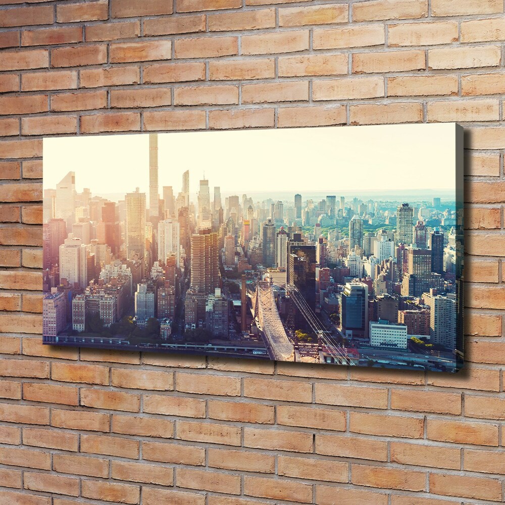 Moderní obraz canvas na rámu New York ptačí pohled