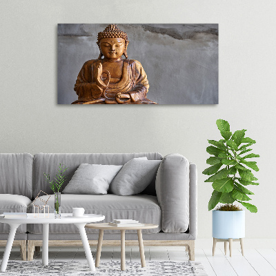 Foto obraz na plátně Dřevěný budha