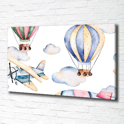 Foto obraz na plátně do obýváku Letadla a balony