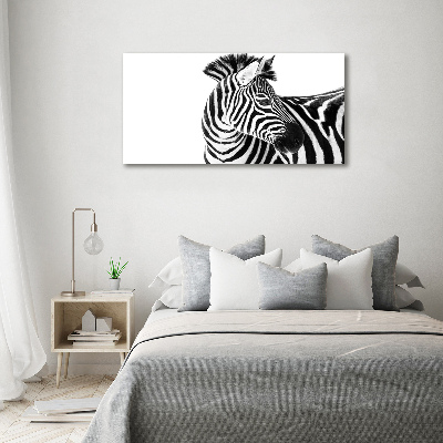 Foto obraz canvas Zebra ve sněhu