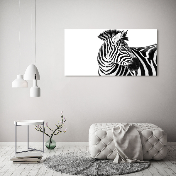 Foto obraz canvas Zebra ve sněhu