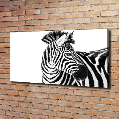 Foto obraz canvas Zebra ve sněhu