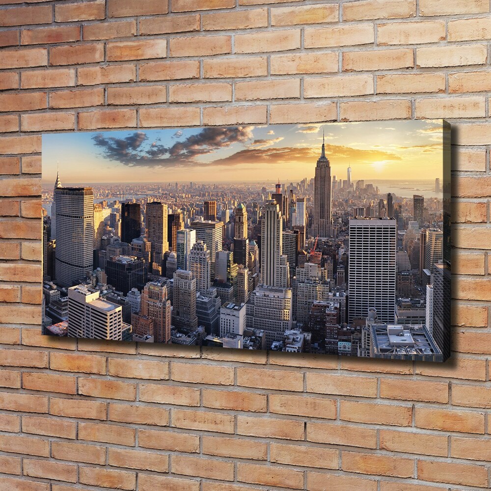 Foto obraz na plátně New York ptačí pohled