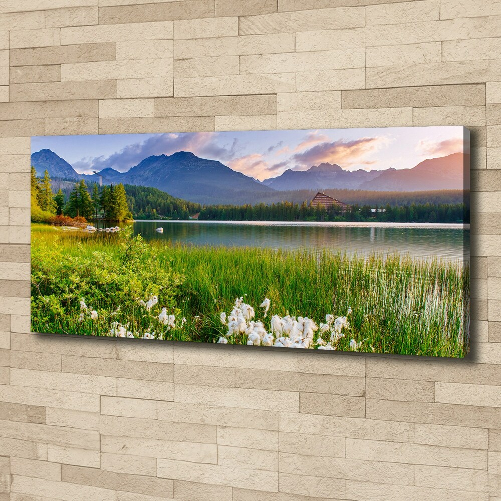 Foto obraz canvas Jezero v horách