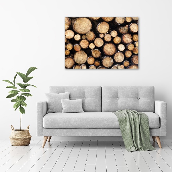 Foto obraz canvas Klády dříví