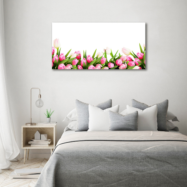 Foto obraz canvas Růžové tulipány