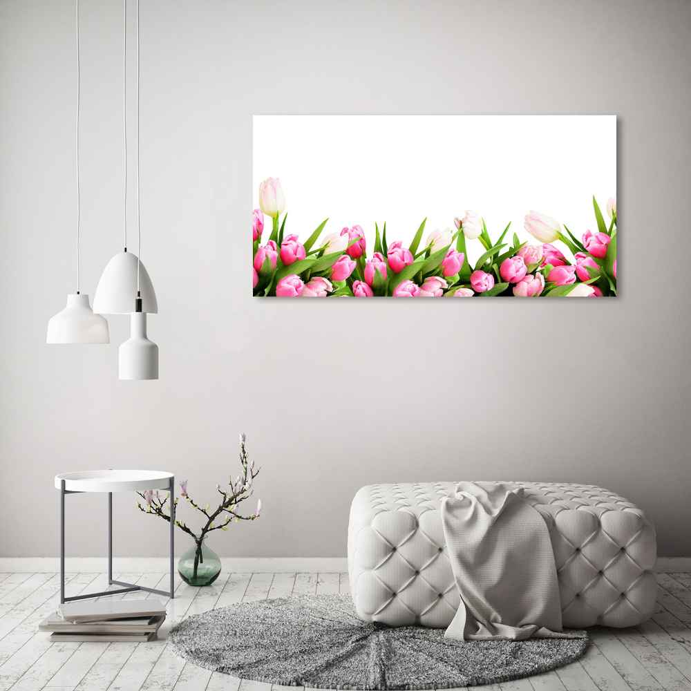 Foto obraz canvas Růžové tulipány