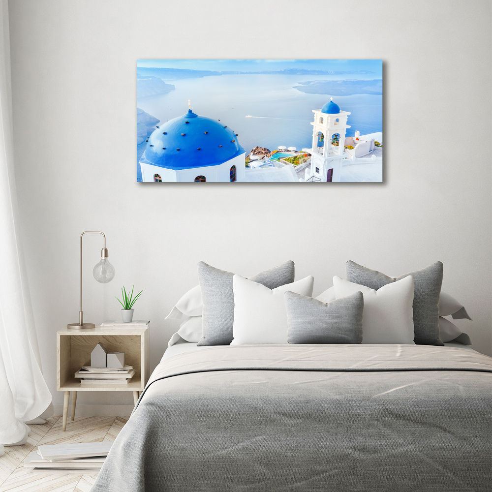 Moderní fotoobraz canvas na rámu Santorini Řecko