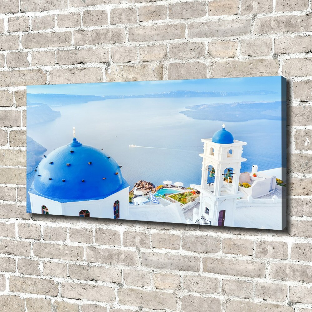 Moderní fotoobraz canvas na rámu Santorini Řecko