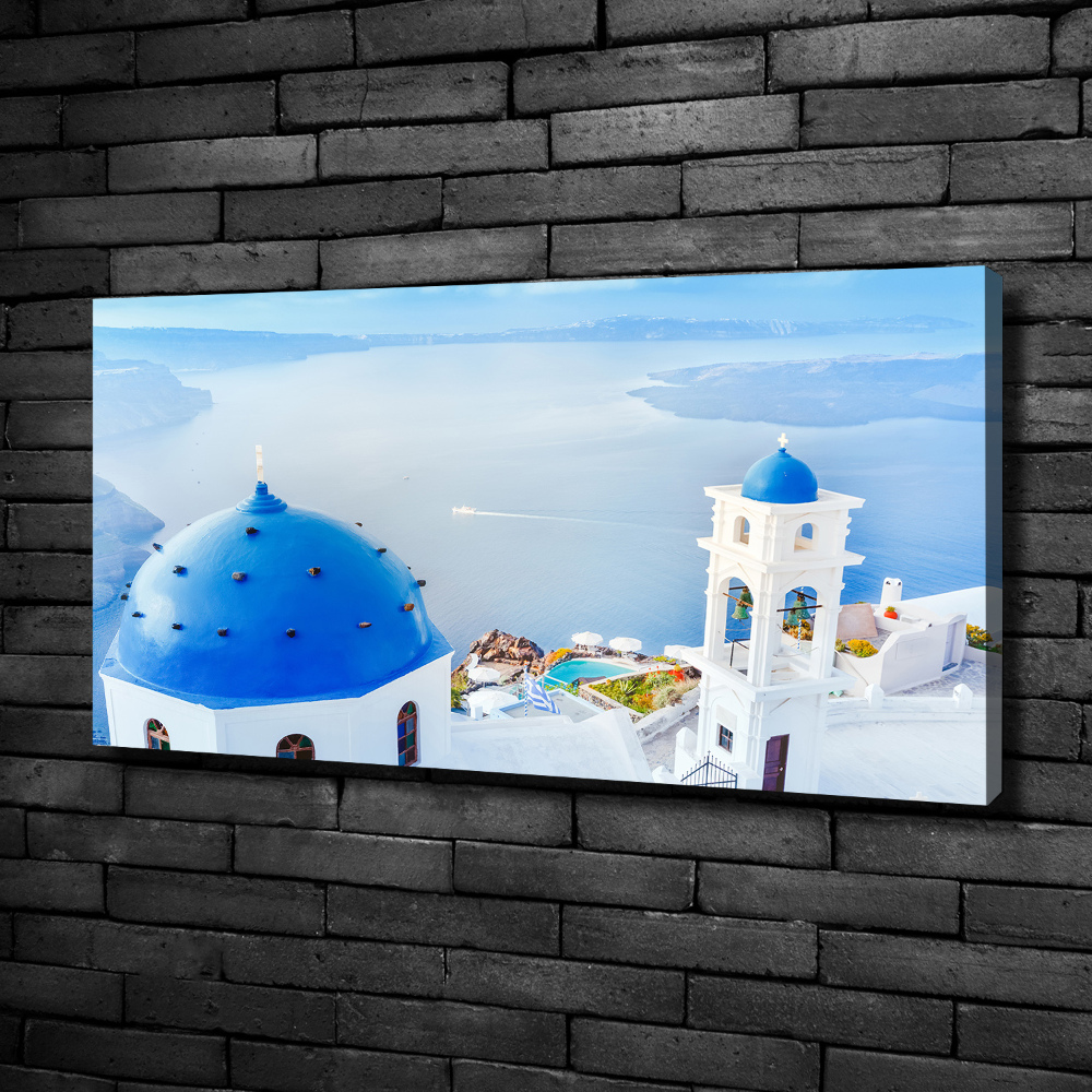 Moderní fotoobraz canvas na rámu Santorini Řecko